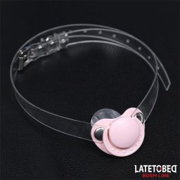 LateToBed BDSM Line Pacifier Gag Ball Pink