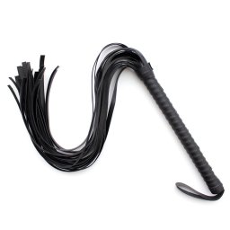 LateToBed BDSM Line 7 Rivet Flogger 70cm Black