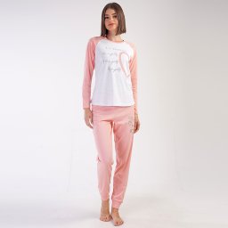 Pijamale Dama din Bumbac, Brand Vienetta, Model 'L'ove Myself'