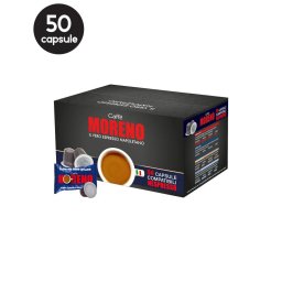 50 Capsule Caffe Moreno Aroma Blu - Compatibile Nespresso