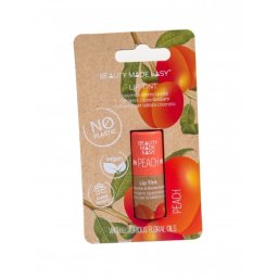 Balsam buze nuantat, vegan, zero plastic, Peach, Beauty Made Easy, 5.5 g