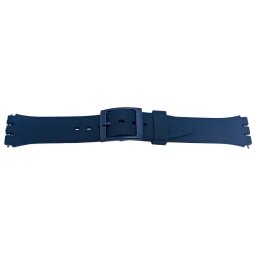 Curea silicon tip Swatch 17 mm albastru navy -58638