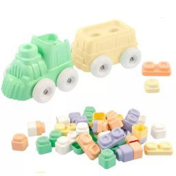 Play&Squish -24 de piese, cu tren