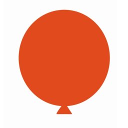 Balon latex jumbo portocaliu 90 cm