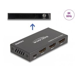 Switch HDMI 2 porturi 8K60Hz/4K144Hz, Delock 18607