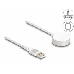 Cablu de incarcare USB magnetic pentru Apple Watch MFi 1m, Delock 83006