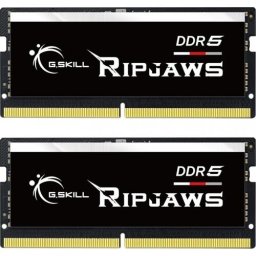 Memorie laptop G.Skill DDR5 - 32GB -5600 - CL - 46 (2x 16 GB) dual kit, RAM (black, F5-5600S4645A16GX2-RS, Ripjaws, INTEL XMP)