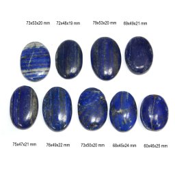 Palm stone Lapis Lazuli Mineral Natural - Oval - 60-79 x 45-53 x 19-25 mm - ( XXL ) - 1 Buc