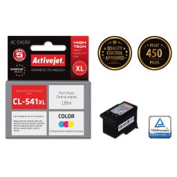 Activejet AC-541RX ink for Canon printer; Canon CL-541 XL replacement; Premium; 18 ml; color