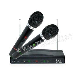 Set 2 microfoane wireless si receptor