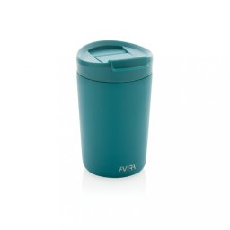 Cana de voiaj, Avira, 42FEB231147, 300 ml, 13.8xØ8.8 cm, Otel, Polipropilena, Turcoaz