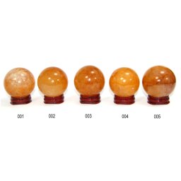 Sfera Cuart cu Limonit Mineral Natural - 49-52 x 49-52 mm - 1 Buc