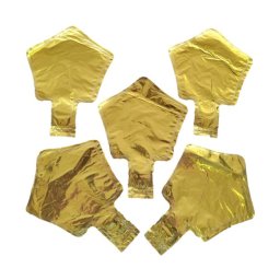 Set 5 baloane folie stea aurie 25 cm