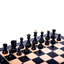 Piese Staunton 6 Zagreb cu tabla negru artar