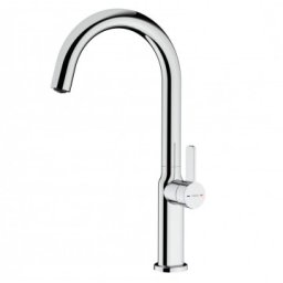 Baterie bucatarie Teka Oval 915, pipa inalta rotativa, crom 116030062