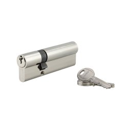 Cilindru 30 x 65 mm, standard, nichelat, HG5, 3 chei