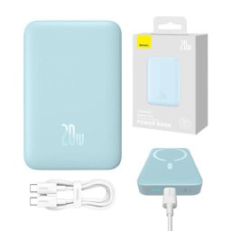 Baterie externa Magnetic Mini 10000mAh 20W MagSafe Albastru