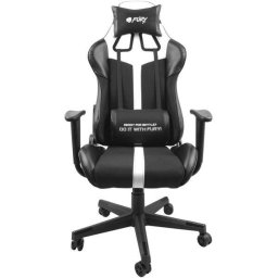 Scaun gaming Fury Avenger XL, reglabil, Negru/Alb