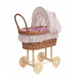 Carucior pentru papusi, husa pastel cu flori, Egmont Toys