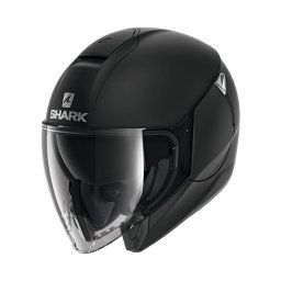 Cască Moto Open-Face SHARK CITYCRUISER BLANK · Negru Mat