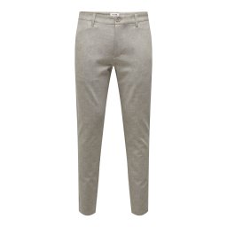 Only & Sons Pantaloni eleganți 'ONSMark' gri piatră / alb murdar