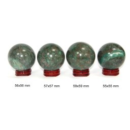 Sfera Apatit Verde Mineral Natural - 55-59 x 55-59 mm - 1 Buc