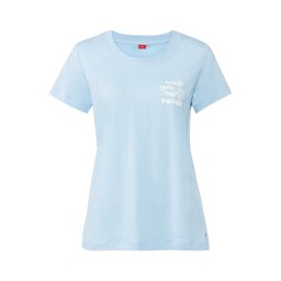 s.Oliver Bluză de noapte albastru deschis / alb