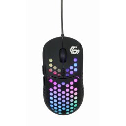 Mouse Mouse de gaming, RX400, cu fir, RGB, laser, 7200dpi, Negru