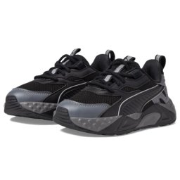 PUMA Kids RS-TRCK Slate (Little Kid) Puma BlackCool Dark GrayPuma Silver