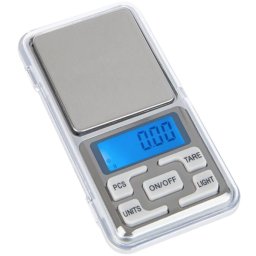 Mini cantar electronic pentru bijuterii 500g/0.1g Argintiu