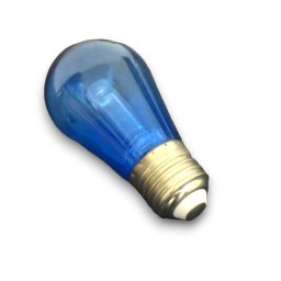 Bec LED S14 albastru E27 transparent