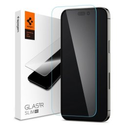 Folie Protectie Ecran Spigen Slim pentru Apple iPhone 14 Pro Max, Sticla securizata, Full Glue