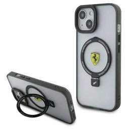 Husa Ferrari Ring Stand 2023 Collection MagSafe Case for iPhone 15 Plus / 14 Plus - Transparent