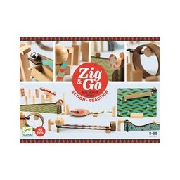 Zig & Go Djeco, set de constructie trasee, 48 piese