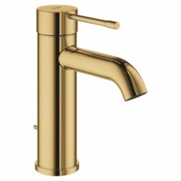 Baterie lavoar Grohe Essence New S-size, Cool Sunrise, auriu lucios