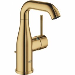 Baterie lavoar Grohe Essence New M-size, Cool Sunrise, auriu lucios