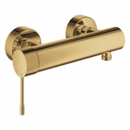 Baterie dus Grohe Essence New, Cool Sunrise, auriu lucios