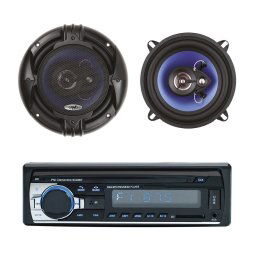 Sistem auto Pachet Radio MP3 player auto PNI Clementine 8428BT 4x45w + Difuzoare auto coaxiale PNI HiFi650, 120W, 16.5 cm
