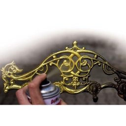 Vopsea spray decorativa efect crom auriu DUPLI-COLOR Chrome Gold, 200ml