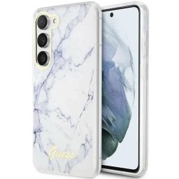 Husa Guess GUHCS23SPCUMAH S23 S911 white/white hardcase Marble