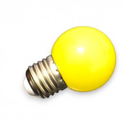 Bec LED G45 galben matuit E27 10 buc