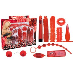 You2Toys - Trandafiri roșii - set vibrator (9 piese)