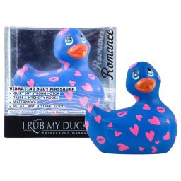 My Duckie Romance 2.0 - vibrator clitoris impermeabil (albastru-roz)
