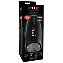 PDX Elite Moto Bator 2 - vagin artificial cu suctiune si miscare (negru)