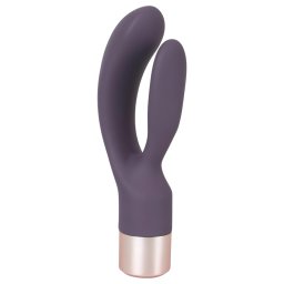 You2Toys Elegant Double - vibrator cu braț pentru clitoris, reîncărcabil, mov