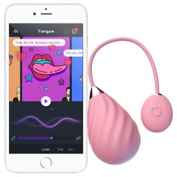 Magic Motion Sundae - ou vibrator purtabil controlat prin aplicație (roz)