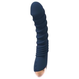 Goddess Aeolus - vibrator pentru punctul G cu încălzire - silicon albastru
