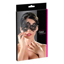 Cottelli - mască erotică asimetrică brodată - negru
