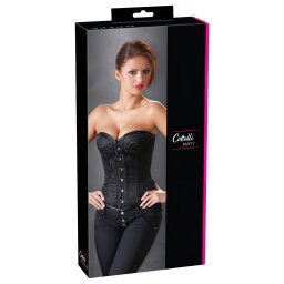 Cottelli - corset cu broderie pentru petrecere (negru) - M
