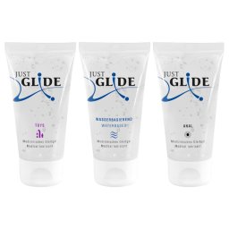 Just Glide - set lubrifiant pe bază de apă - 3x50ml